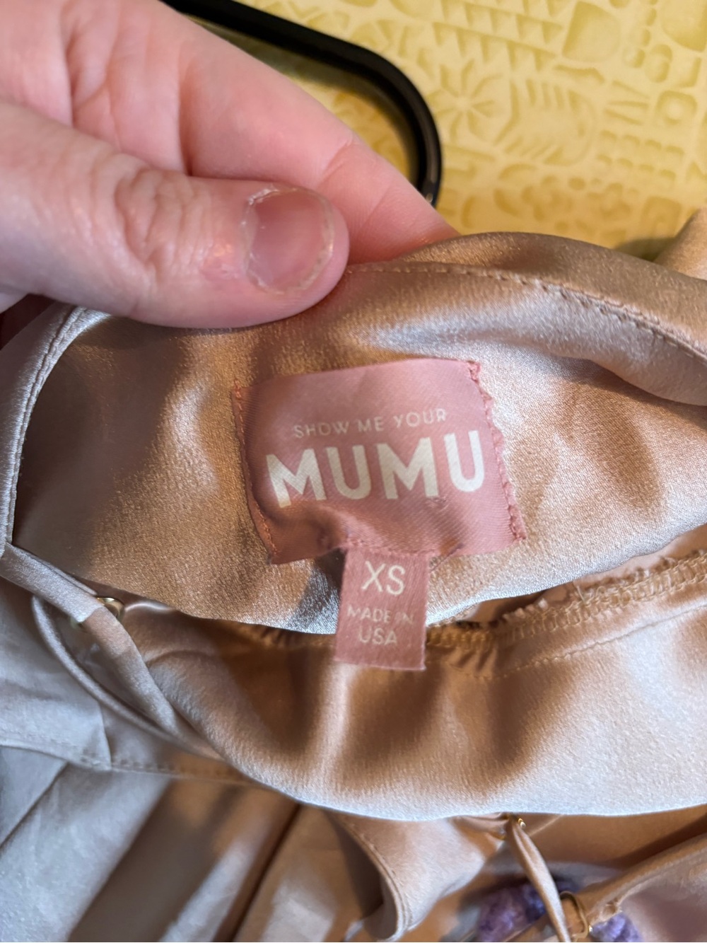 Show Me Your Mumu Satin Slip Dress in Champagne - Picture 8 of 10